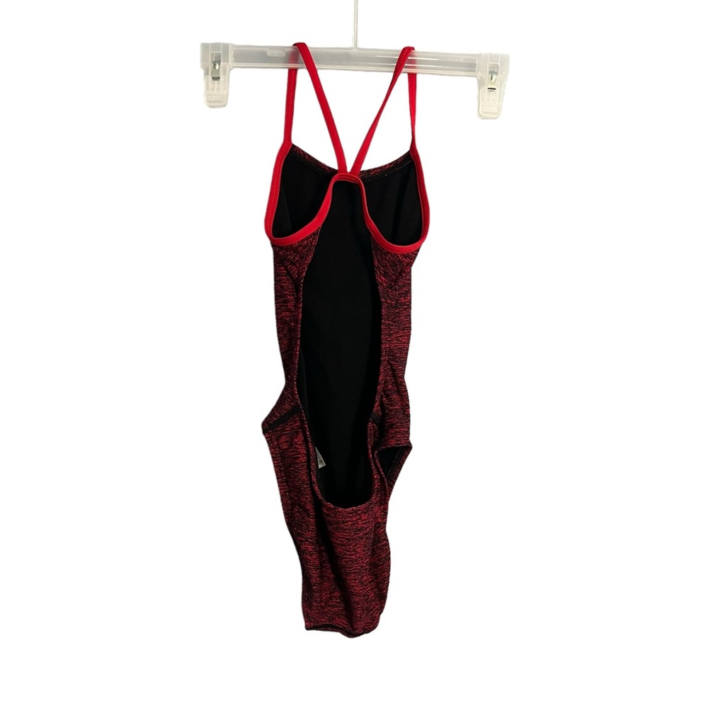 TYR Lapped Diamondfit One Piece Swimsuit Red - Picture 5 of 9